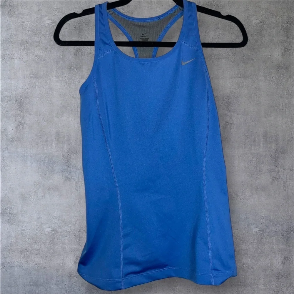 Nike Blue Fitted Sleeveless‎ Tank Top